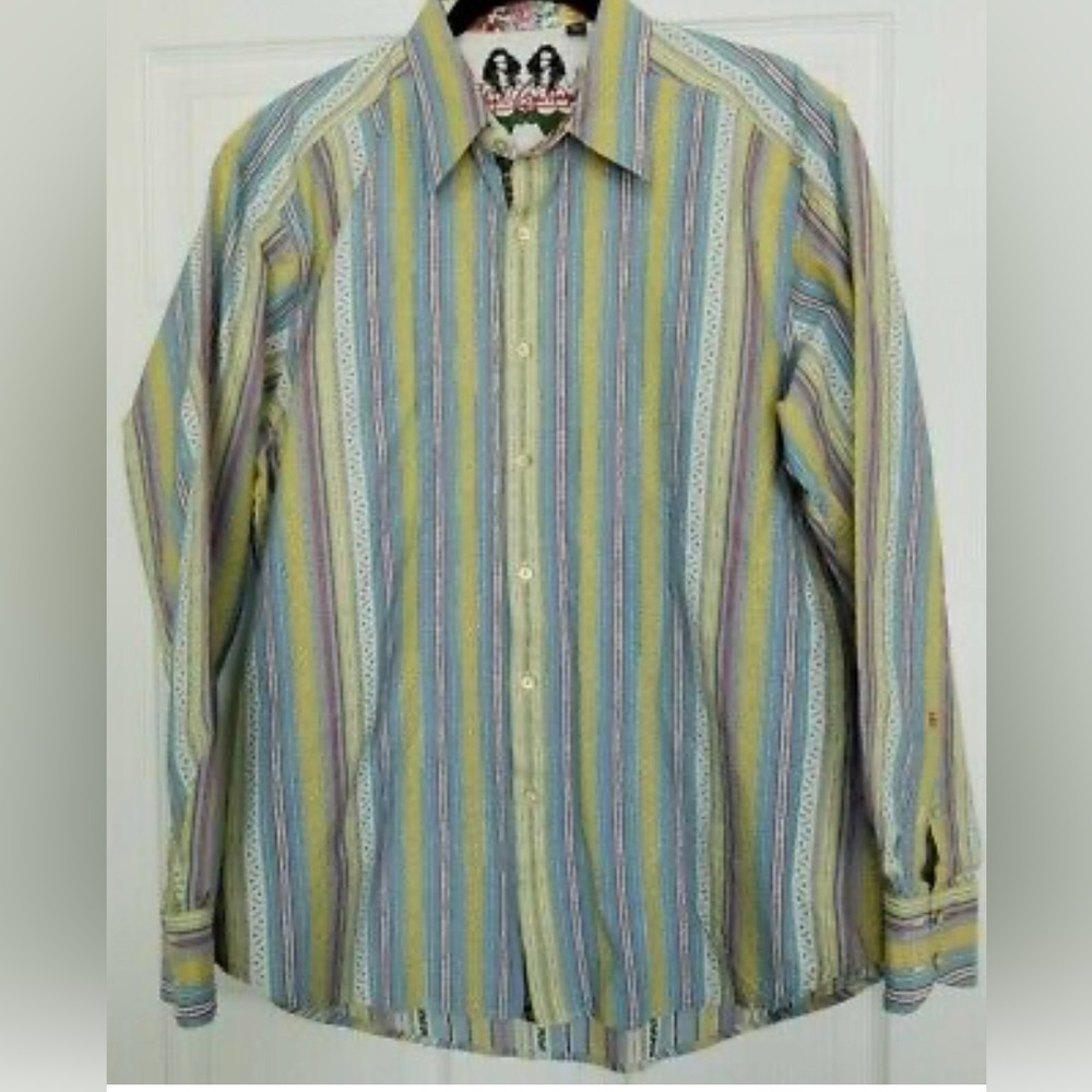 Robert Graham Sz Large Long-Sleeve Botton Down Shirt